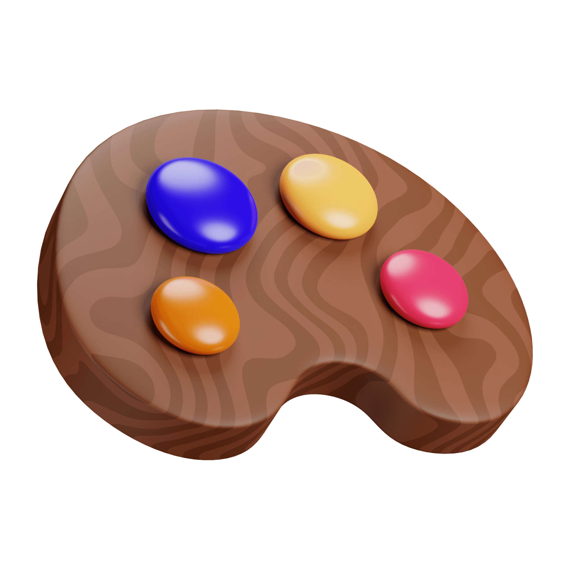 Paleta de cores em tecidos